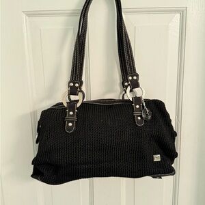 The Sak Black Crochet Bag